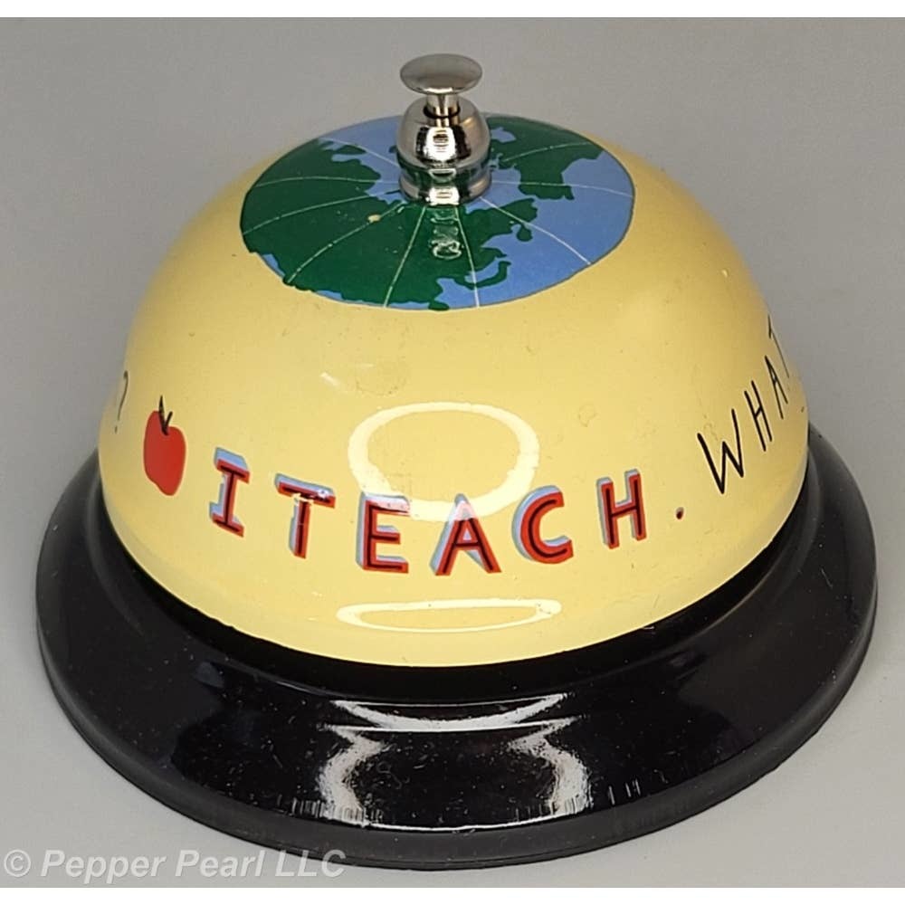 Teacher Tap Bell What's Your Superpower? I Teach Gift Boxed Hello World